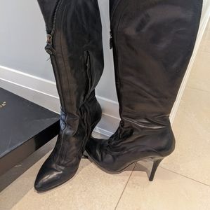 Modern vintage leather boots